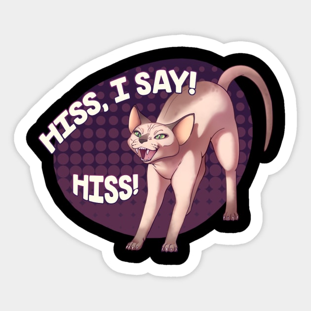 Hiss, I say! Sticker by chunky